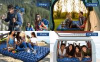 Colchón Inflable Doble Con Almohada Integrada Para Acampar Matrícula De Viaje Y Senderismo Almohadilla De Descanso Para Exteriores - details 0