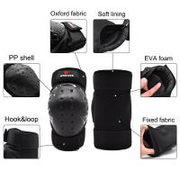 WOSAWE Protección De Rodilla Para Motocicleta Cross Guardia De Tornillo Soporte De Pierna Calentador De Esquí Patinaje En Patines Protetor De Rodilla - details 8