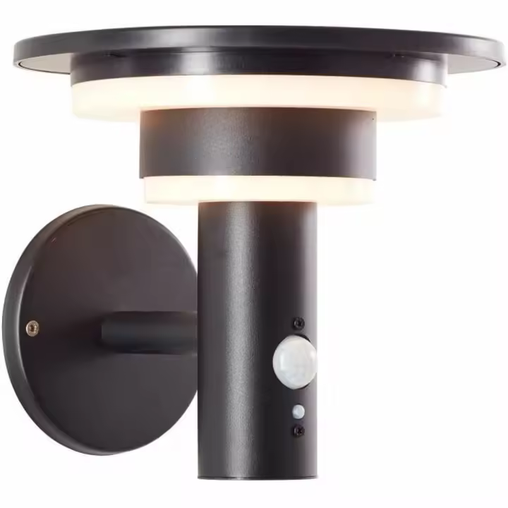 Aplique de Pared Brilliant Negro Jardín 18,5 x 21 x 21,3 cm - 1