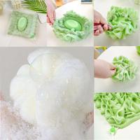 Bola De Baño Creativa 2 En 1 Toalla Loofah Con Cierre De Cordón Exfoliante Suave Esponja De Ducha Herramienta De Cuidado De Piel - details 24