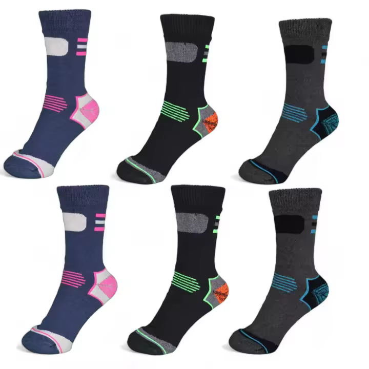 Geshop Calcetines Trekking Algodón Mujer Caña Alta Calcetines Senderismo Viaje Montaña Calcetines Diseño Fantasía  Calcetines Traspirables - 1