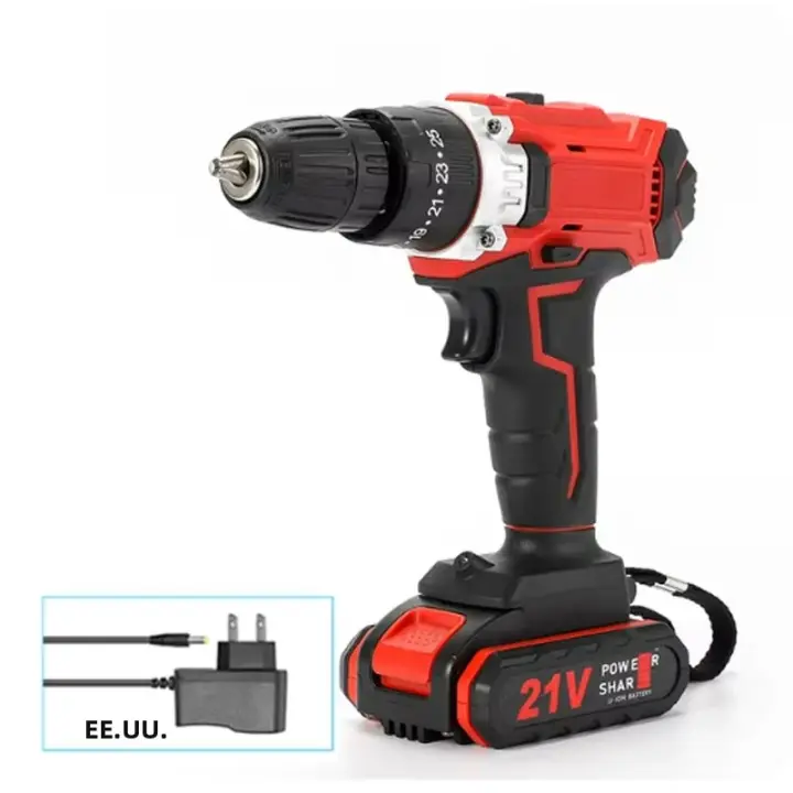 Destornillador Eléctrico Inalámbrico 21V Sin Cable Con 2 Funciones Mini Herramienta De Poder Para DIY Batería De Litio Recargable - 1