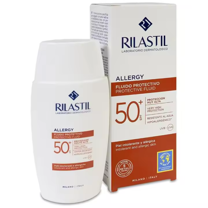 Rilastil Sun System Allergy Fluido Solar Facial Spf50+, 50 Ml - 1