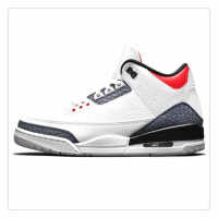 basketball White Breathable Flat Walking Trainers Casual Sneakers Women Outdoor Running Shoes 3s Designer  Men Sports shoes - details 2