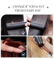 Synthetic Wig 6Pcs 16 Clips Extensiones De Cabello Synthético 24 Pulgadas Onzas Doble Sujeta Negra Oscura Para Mujeres Uso Diario Y Fiestas Textura Wavy Curly - details 4