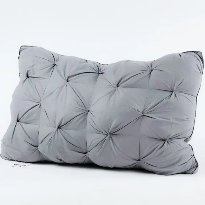 Almohada De Pluma De Ganso Blanca Para Invierno 100% Algodón Capa Superior Estilo 3D Rectangular Para Cuello Queen King Tamaño De La Cama - 1