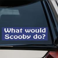 Pegatina De Coche Impermeable Para Ventanas Parabrisas Y Maletero De Vinilo Resistente Con Diseño De What Would Scooby Do Accesorios Exteriores Para Automóviles - details 1