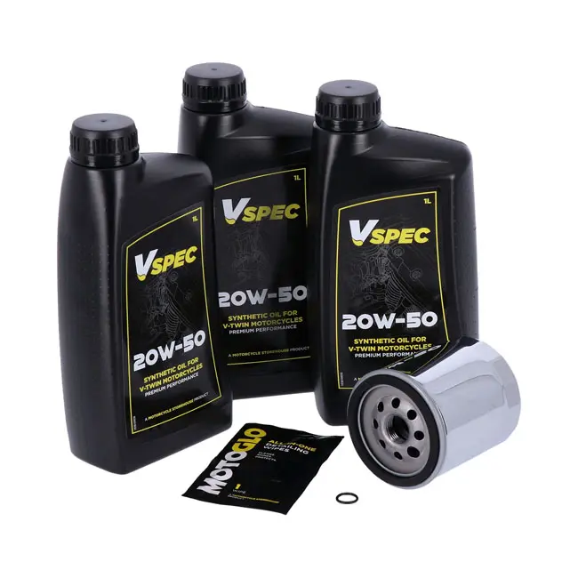 kit de aceite de motor para motocicleta. 20W50 Sintético HARLEY DAVIDSON Softail 99-17 / Dyna  99-17 - 1