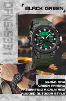 Reloj De Pulsera Deportivo Militar OFNS Para Hombre Estilo G Lujo Cuarzo Analógico Resistente Al Choque Con Pantalla LED Y Digital Impermeable 5Bar - details 9