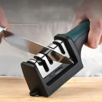 Piedra De Afilar Multifuncional Para Cuchillos De Cocina Profesional Afilador Rápido De Borde Abierto Especial Para Cuchillos Y Tijeras - details 3