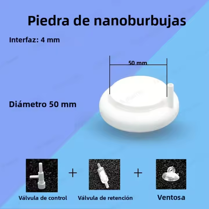 Piedra De Aire Para Acuario Nano 50/80/100mm 200mm Suministro De Oxígeno Para Tanque De Peces Bomba De Burbujas Para Estanques Y Hidroponía Accesorios Para Acuarios - 1