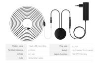 Tira De Luz LED Neón 24V Negra Con Sensor De Movimiento Y Toque De Madera Pantalla Táctil Dimmer Para Dormitorio Cocina Armario - details 1