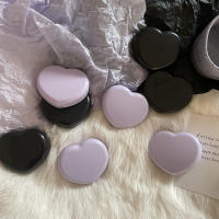 Caja De Lentes De Contacto Corazón Negro Morado Para Ojos De Color Kit De Herramientas Almacenamiento Y Cuidado Del Contenedor Con Espejo Y Aparato De Apariencia Unisex - details 4