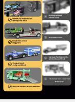 Mini Camión De Transporte De Doble Piso De Aleación Juguete Premium Para Niños Con Acción De Resorte Vehículo De Diversión Y Aventura Infinita - details 4