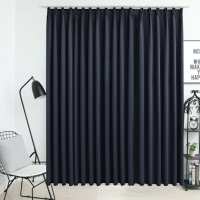 vidaXL Cortina Opaca con Ganchos 290x245 cm Casa Hogar Decoración Visillo Color Azul,  Beige,  Gris y mas - details 3