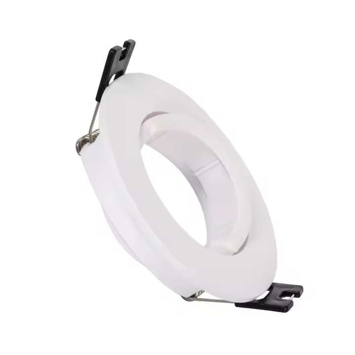 Ledkia Aro Downlight Circular Basculante para Bombilla LED GU10 / GU5.3 Corte Ø 70 mm Blanco - 1