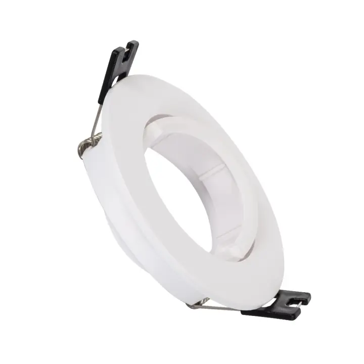Ledkia Aro Downlight Circular Basculante para Bombilla LED GU10 / GU5.3 Corte Ø 70 mm Blanco - 1