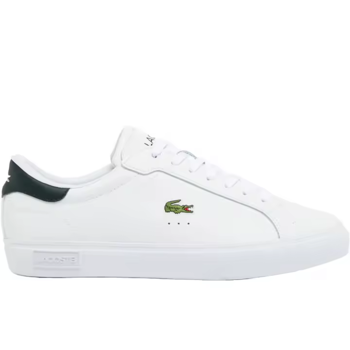 Zapatillas Blancas Lacoste Powercourt White Con Cocodrilo Cómodas y Ligeras - 1