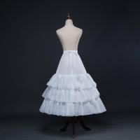 Petticoat Crinolina Vintage Slip Hoop Skirt Underskirt Para Traje De Boda Vestido Many Estilos De Poliéster Técnica Crocheted - details 3