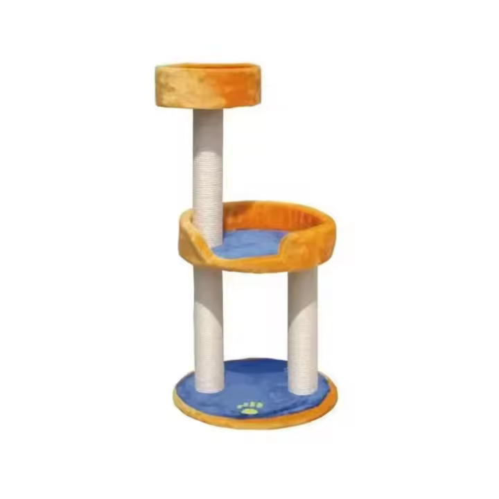 ARQUIVET - Rascador Azul y Naranja para Gatos (50 x 50 x 103 cm) - 1