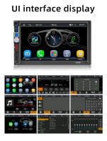 BQCC Reproductor MP5 Para Coche 7'' HD 2Din Con Mirrorlink USB TF FM RDS Radio Luces Coloridas Android AUTO Carplay Carga USB FS06W - details 13