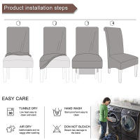 Cubierta De Silla Jacquard Talla XL Stretch Para Comedor Anti Suciedad Fundas De Asiento Modernas Para Bodas Y Cocinas - details 1