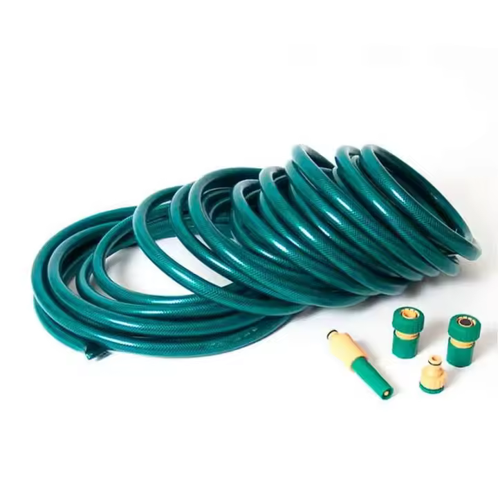 Gerimport Manguera Flexible con 4 Accesorios Verde 20 M - Alta Calidad - 1