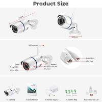 Cámara IP WIFI Exterior Impermeable H.265 Seguridad CCTV Con Detección De Movimiento Humano XMEye/ICSEE APP 5MP 3.6mm Lente - details 1