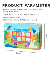Juego De Educativos Montessori Para Niños Con Adhesivos Libro Ocupado Animal Números Juego De Puzzle De Alineación Regalo De Juguetes Educativos Para Niños - details 32