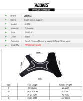AOLIKES Soporte De Tobillo Elástico Con Ajuste Libre Protección De Banda De Compresión Para Prevenir Espraines Deporte Y Fitness - details 1
