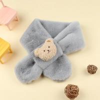 Bufanda De Peluche Oso Para Bebés Niños Y Niñas Niños Caliente Neckerchief Estilo Coreano Color Sólido Diversión De Invierno - details 7