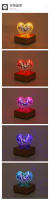Luz Nocturna LED Proyección 3D De Ondas De Choque De Osos Con Colorido USB Decoración Atmosfera Ajustable Para Habitación Decorativo De Vidrio - details 27