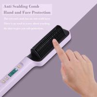 🎁【Detalles para Mamá】Soporte Alisador Profesional 220V - Calentamiento Rápido 30 Segundos, Placas Cerámicas Ionizadas, 45W, Antienredos, para Cabello Seco/Húmedo - Alisa y Da Volumen (Morado) - details 4