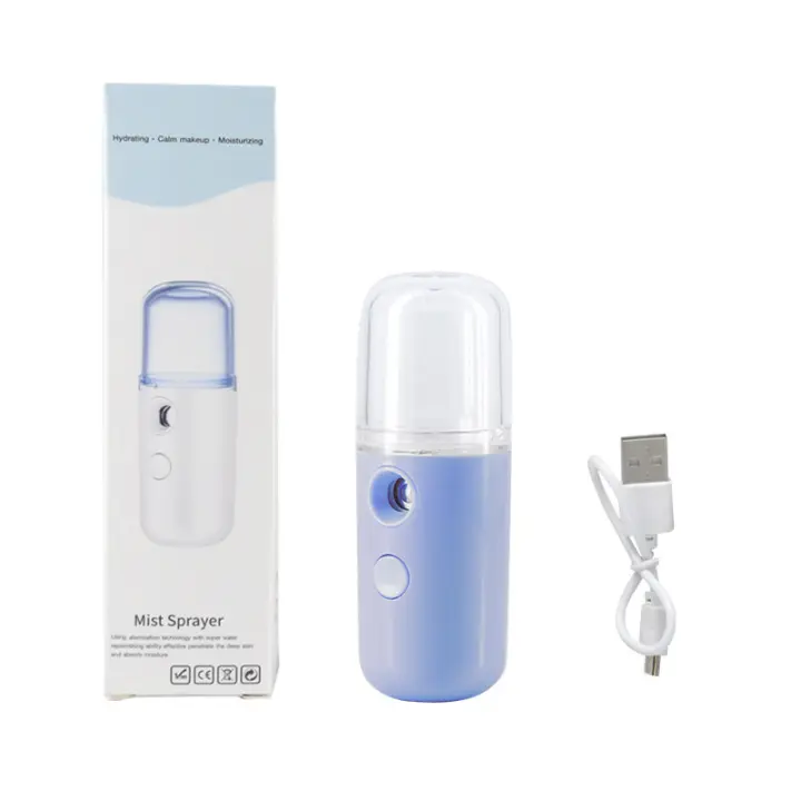 Humidificador Facial Portátil Con Máquina De Enjuague Frío Y Carga USB Belleza Instrumento De Hidratación Para La Piel - 1