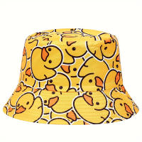 Gorro De Buho De Moda Hip Hop Para Hombres Y Mujeres Estampado De Pato Amarillo Pequeño Sombrero De Pescador Al Aire Libre Sombrero De Sol Para Exteriores - details 2
