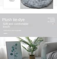 Carpetas Suaves De Peluche Redondas Para Sala De Estar Decoración De Hogar Dormitorio Y Habitación De Niños Alfombra Gruesa Pile Blanca - details 8