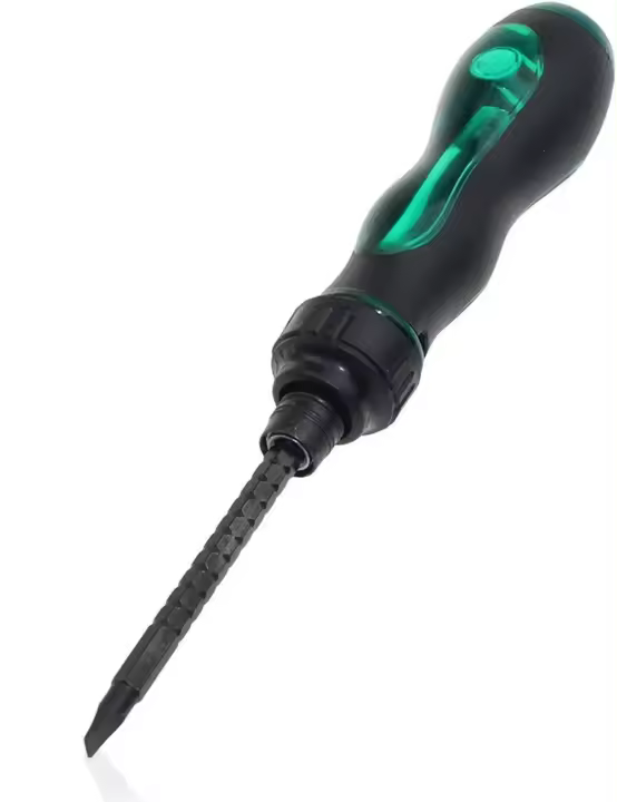 Destornillador Doble Cabeza Magnético Ajustable Telescópico De Longitud Ratchete Con Mango Tipo De Cabeza Phillips Y Slotted Material De Acero Crômio-vanadio Herramienta De Reparación Multifuncional - 1
