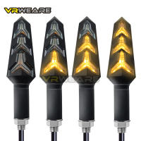 Luces De Señalización LED Para Motocicleta Con Flujo De Agua Y Relé Integrado Luces De Giro Bendibles Indicador De Cola 12V ABS - details 2
