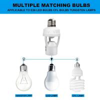 Soporte De Lámpara E27 Con Sensor De Movimiento PIR 360 Grados Y Luz LED No Ajustable Tiempo De Retardo Base De Diodo Emisor De Luz AC 100V-265V - details 6