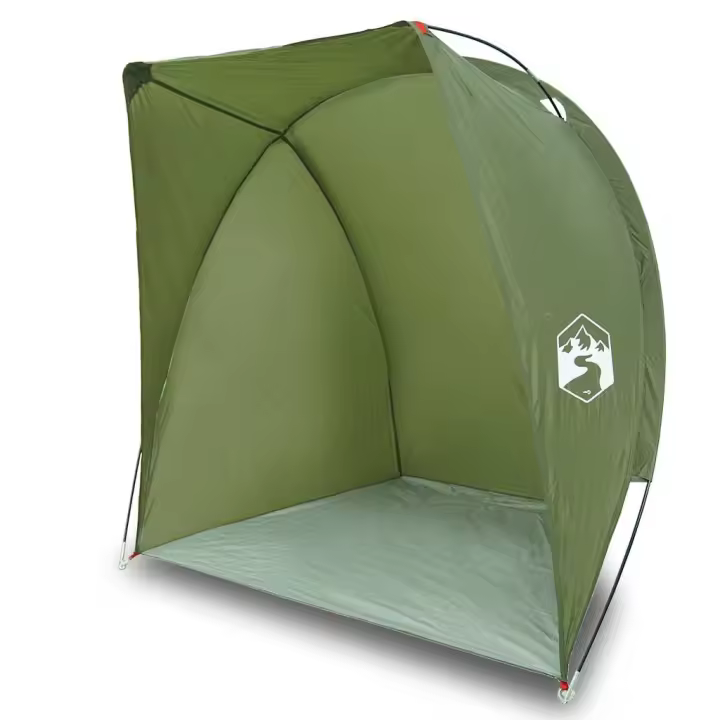 vidaXL Tienda de pesca impermeable verde oliva - 1