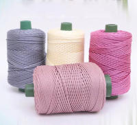 Cordón De Algodón Colorido 3mm Tejido Enredado Para Manualidades Accesorios Para Bolsos Cuerda Hallow Para Cinturones Y Amarreos DIY - details 2