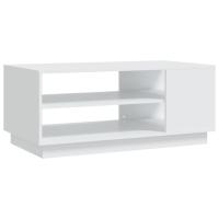 Vidaxl Mesa de Centro Blanca de Madera de Ingeniería 102x55x43 Cm - Amplio Espacio de Almacenamiento - details 0