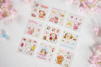 Nuevos Pegatinas Mikko Caja De Regalo Lindas Pegatinas De Dibujos Animados Para Estudiantes Material De Papel Tamaño Approx 15mm X 15mm - details 3