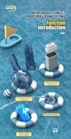 Pistola De Agua Eléctrica Para Niños Grande Capacidad Juguete De Verano Para Piscina Y Playa Divertido Juguete Electrónico Para Niños - details 13