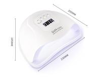 Lámpara UV para uñas de gel, máquina de manicura de 120 W, lámpara LED UV para esmalte de gel, 4 temporizadores, accesorios profesionales para manicura, Curado de uñas de gel para pies. - details 0