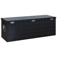 vidaXL Caja de aluminio 1085x370x400 mm negra - details 4