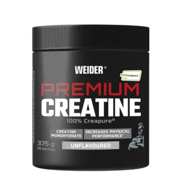 Weider Premium Creatine 100% Creapure - Suplemento de creatina monohidratada - 375 gr - Mejora el rendimiento físico - Sabor a elegir - Incrementa la masa muscular - Favorece la recuperación. - 1