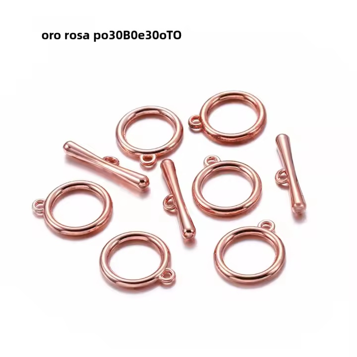 10/20 Lotes De Cerraduras De Tobogán OT En Oro / Rosa Oro Para Creación De Joyas Pulseras Collares Accesorios De Enlaces Y Conectores DIY - 1