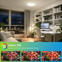 Lámpara De Techo LED De Montaje Plano Redonda 18W/24W/36W/48W Para Dormitorio Cocina Baño Garage Sala De Estar Iluminación Diaria Moderna Y Ahorradora De Energía - details 5