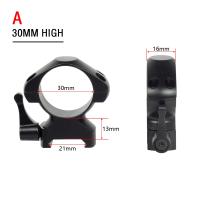 Anillos De Visión Telescópica De Acero Para Rifle De Caza Con Percha Picatinny 25.4mm 30mm Perfil Bajo Medio Alto 2Pcs / Pack Accesorios De Armería - details 10